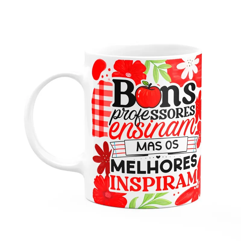 Caneca Flork Professora - Os Melhores Inspiram