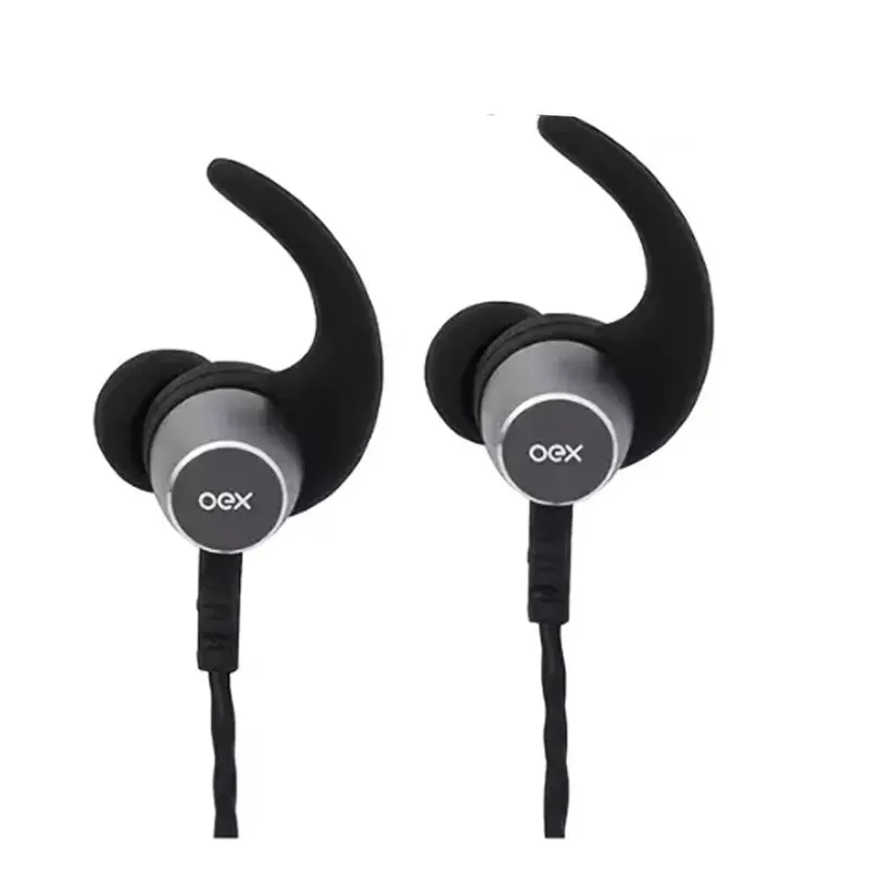 Fone De Ouvido Esportivo Oex Drift Fn409, Bluetooth Cinza