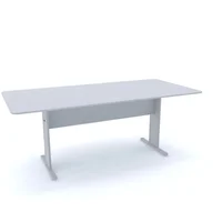 Mesa De Reunião Retangular Pandin Maxxi - Cinza