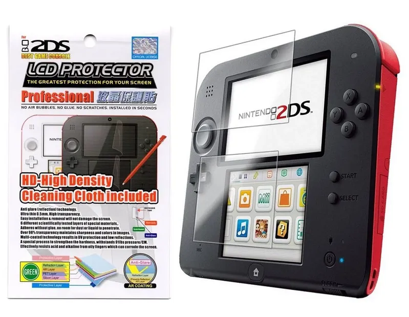 Película Protetora Para Nintendo 2ds - Superior E Inferior