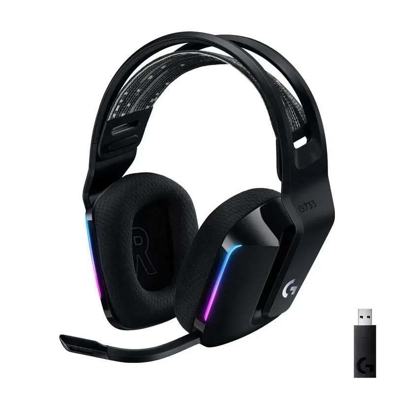 Headset Gamer Sem Fio Logitech G733 RGB Lightsync 7.1