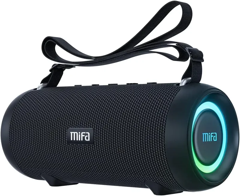 Alto-falante Portátil Mifa A90 Com Bluetooth À Prova D'água Em Preto.