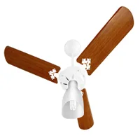 Ventilador de Teto Venti Delta New Delta light Branco Pas em Mogno 127v