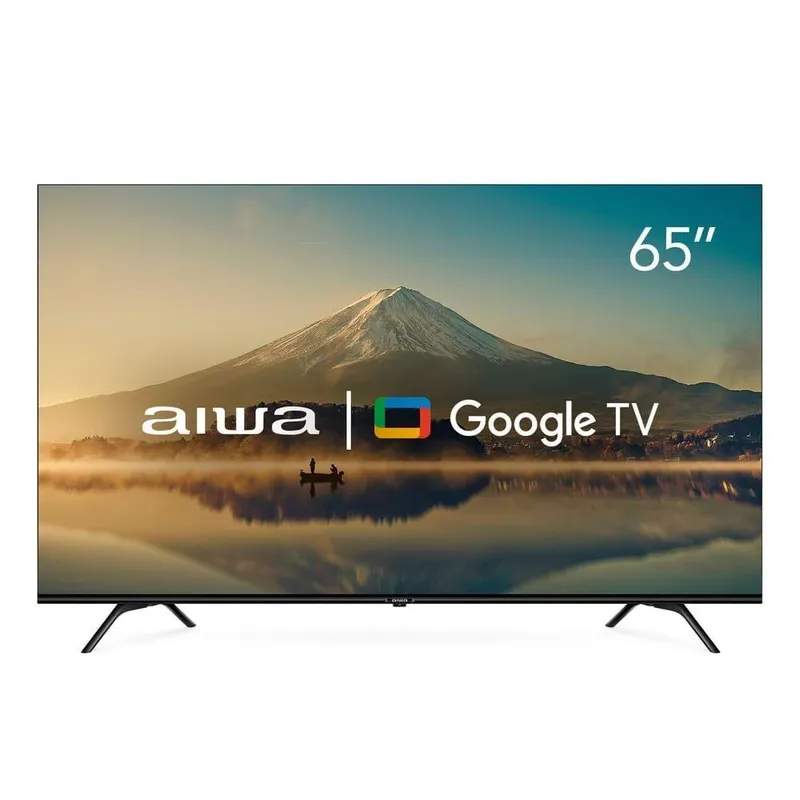 Smart Tv Aiwa 75” Google Tv 4k Comando De Voz Dolby Vision&atmos Aws-tv-75-bl-01-g