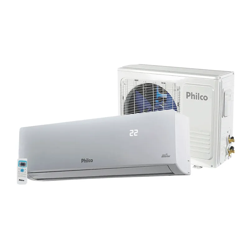 Ar Condicionado Split High Wall Eco Inverter Philco Quente E Frio 18000 Btus Pac18000iqfm9w 220V