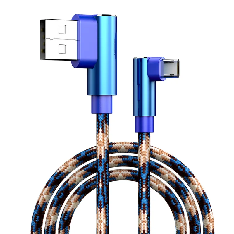 Cabo Celular Aluminio+nylon Tipo Iphone 2 Mt Azul Appacs