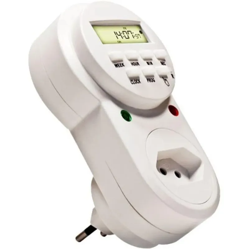 Timer Temporizador Digital Liga/desliga 24 Horas Bivolt 2200w 10a.