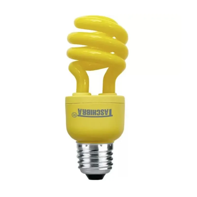 Lâmpada Compacta Eletrônica Taschibra Espiral 26w E27 220v Amarela