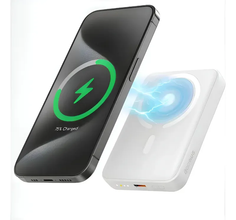 Carregador Portatil Power Bank 5000 Mah Peining Wup-760 Carga Rápida 15w Branco