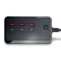 Adaptador Usb-a + Type C - 3 Portas - Preto - Verde