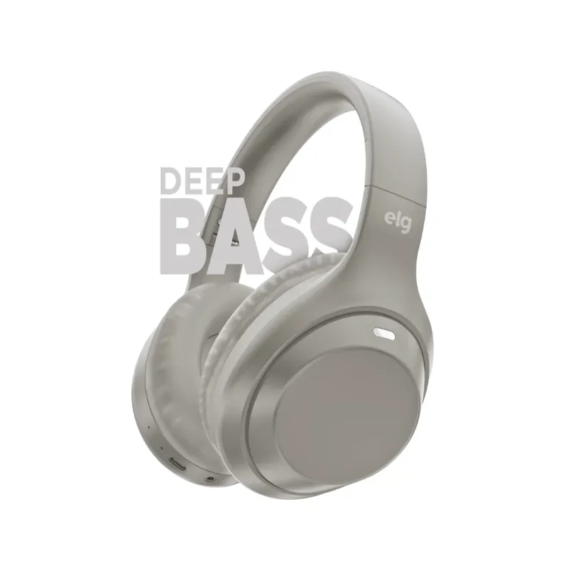 Fone De Ouvido Aura, Wireless , Bluetooth 5.4, Microfone Integrado, Autonomia 20 Horas, Bege, Elg