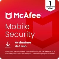 McAfee Mobile Security, Proteção para 1 Tablet ou Móvel, 1 Ano - MMB31BNR1RAAD