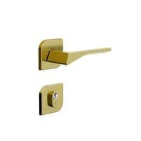 Fechadura Roseta Design Externa 40mm Latonado Oxidado 735e12855lo 3f