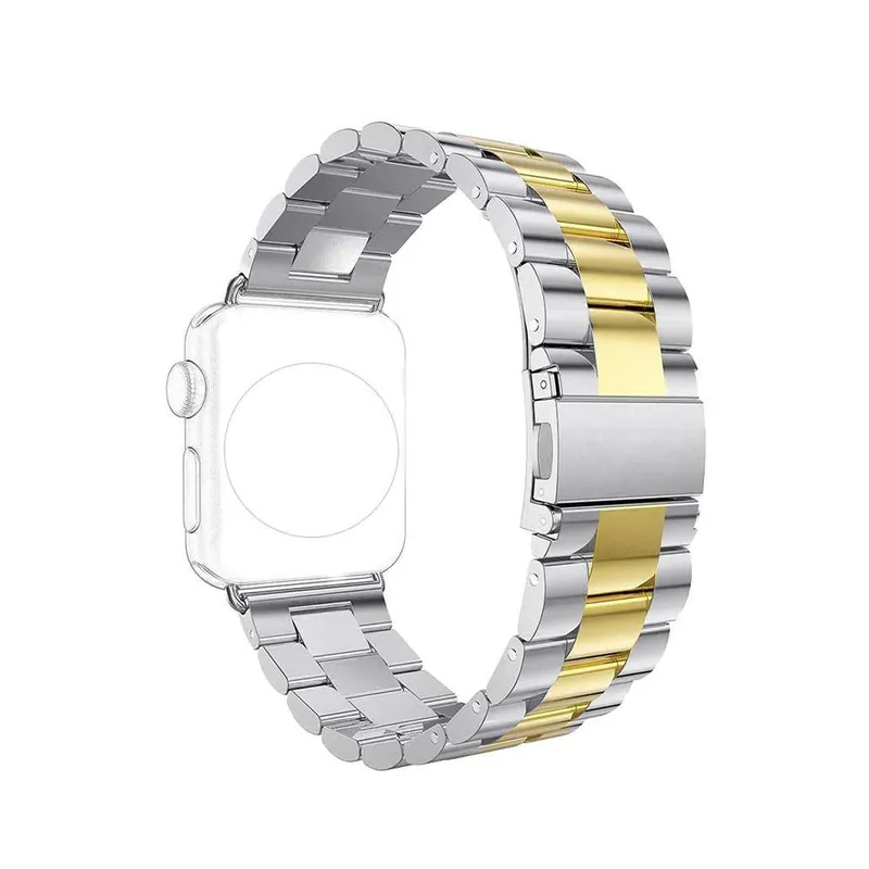 Pulseiras Smartwatch Multiira, 3 Elos, Aço Inox, Prata e Ouro