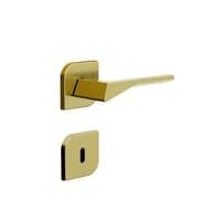 Fechadura Roseta Design Interna 40mm Latonado Oxidado 735i128lo 3f