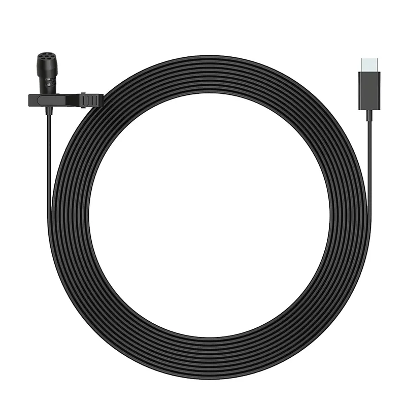 Microfone De Lapela Mirfak Mc1p, Conector Micro USB, Tipo C