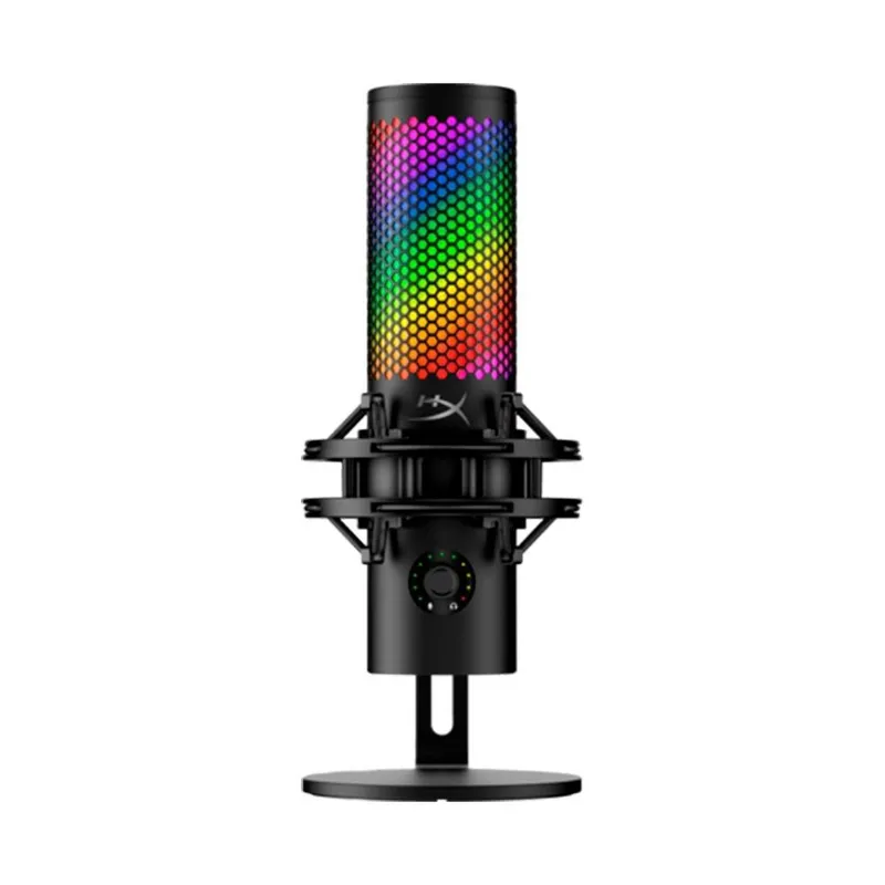 Microfone Gamer Condensador HyperX QuadCast S 2, USB, RGB, Preto - 9A273AA