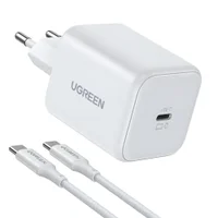 Carregador Turbo Usb C Ugreen 45w Gan Com Cabo Nexode Usb C