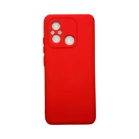 Capa Xiaomi Redmi 12c / Poco C55 Silicone Aveludada Protege Câmera Colorida Capinha Anti Impacto Redmi 12 C / Poco C55:v