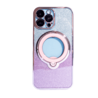 Capa Com Suporte Giratório Magsafe Compatível Com Iphone Cor:rosa;modelo:15 Promax