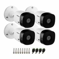 Kit 4 Câmeras Intelbras Vhl 1220 B G2 Bullet Hdcvi Full Hd 1080p Visão Noturna 20m Ip66 + Conectores