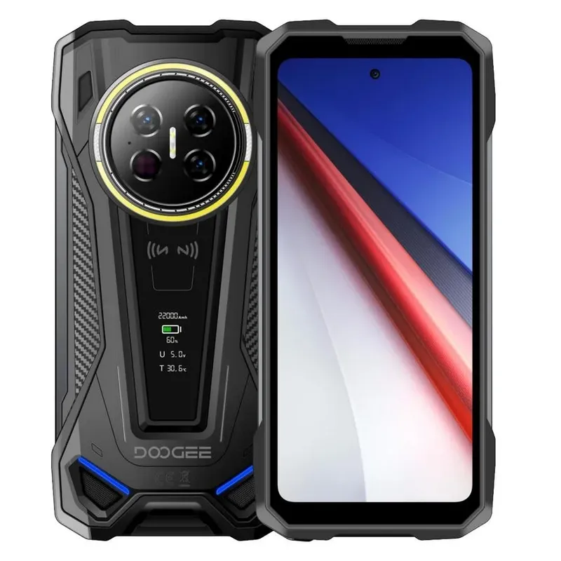 Smartphone Doogee V Max 2 5g 48GB Ram 512gb Android 16 Bateria 22000mah Titânio