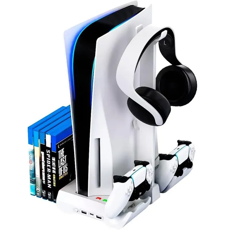 Base De Resfriamento De Ventilador Multifuncional Compative Console De Jogos Ps5