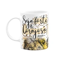 Caneca Amor E Fé - Seja Forte E Corajosa