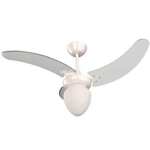 Ventilador Búzios Led Branco 110v 3 Pás Transparentes