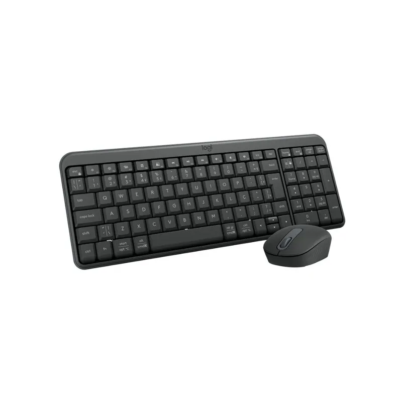 Kit Teclado e Mouse Sem Fio Logitech MK250 Compacto, Mouse Ambidestro, Bluetooth, ABNT2, Compatível PC e Mac, Grafite - 920-013516