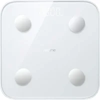 Balança Digital Inteligente Realme Smart Scale Rmh2011 Bioimpedância Corporal Bluetooth, Display LED, - Branco