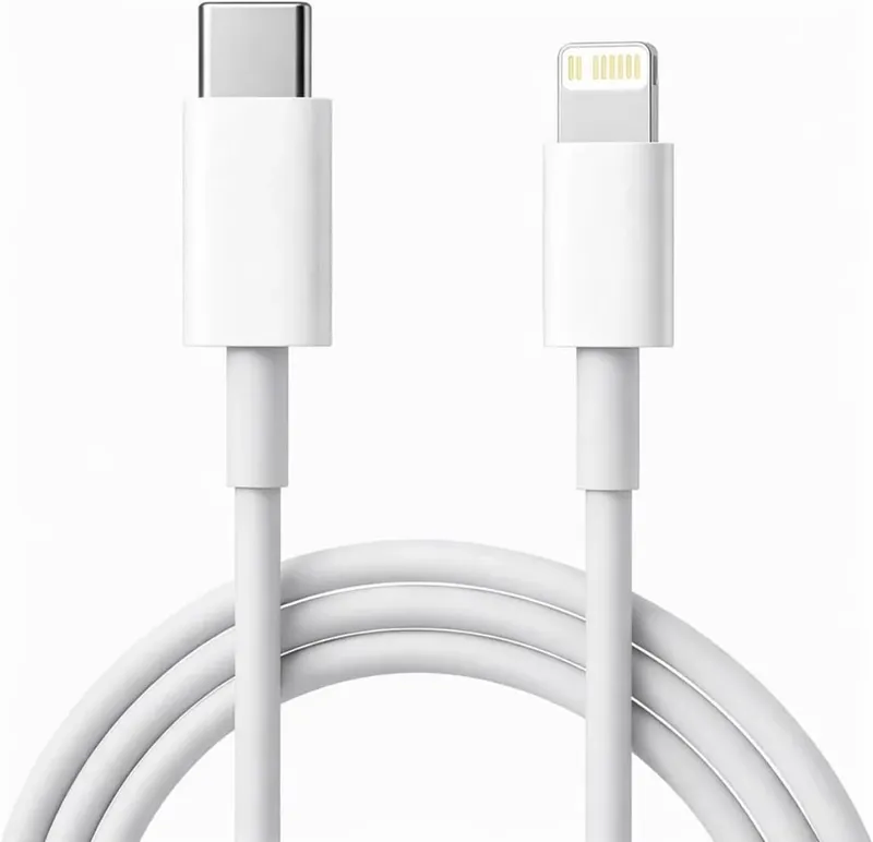 Cabo Carregador Turbo Tipo C Para Iphone 8 X Xr 11 12 13 14 Pro Max Cor Branco
