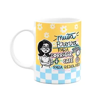 Caneca Professores - Muita Prova Pra Corrigir - Bg-yellow