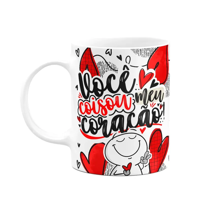 Caneca Funny Namorados - Você Coisou Meu Coração