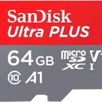 Sandisk - Cartão De Memória Microsdxc Uhs-i Ultra Plus 64gb-sdsqubc-064g-an6ia