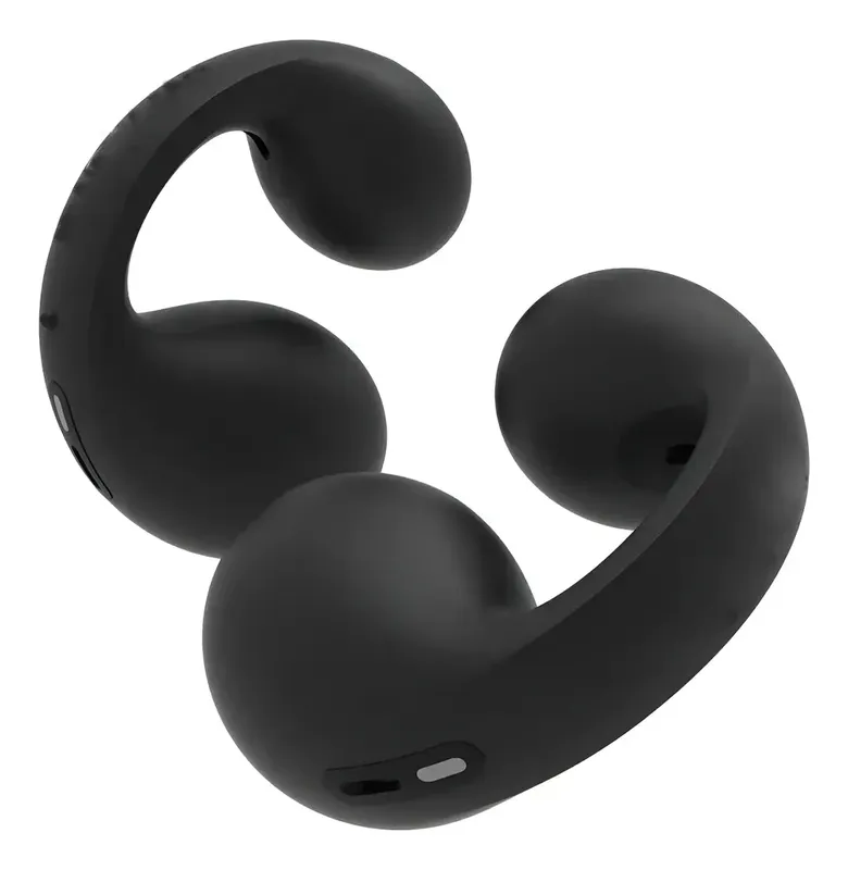 Fones Bluetooth Condução Óssea Com Estojo Recarregável Preto