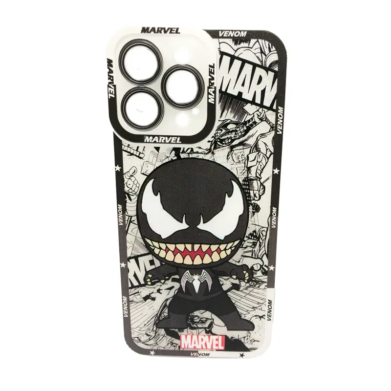 Capinha Protetora Venom Marvel Celular Iphone 16 Pro Max Cor:branco