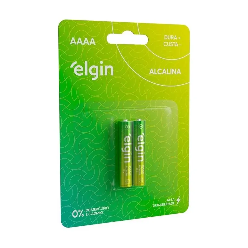 Pilha Alcalina Aaaa Elgin Blister C/ 4 Unidades