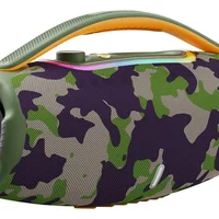 Caixa De Som Portátil 5.3 Bluetooth Subwoofer 60w Tws Com Rg Camuflada