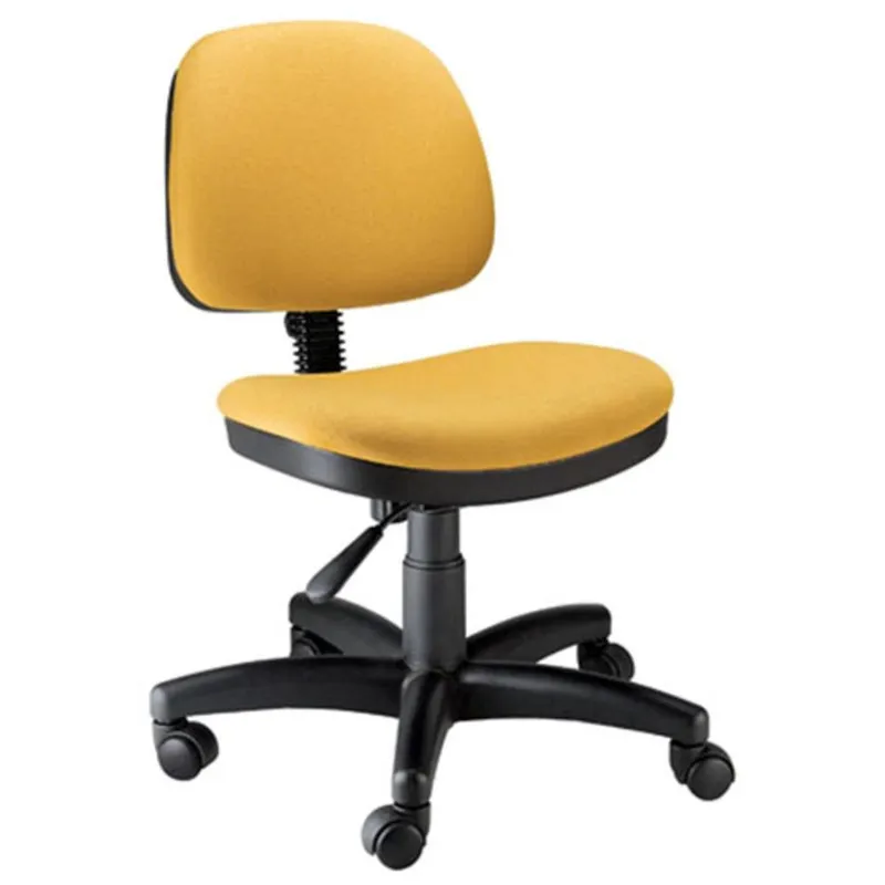 Cadeira Design Office Móveis Secretária, Até 120 Kg, Com Back System, Confort Plus - Amarelo