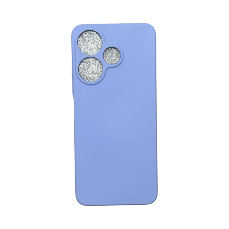 Capa Xiaomi Redmi 13 4g Silicone Aveludada Protege Câmera Colorida Capinha Anti Impacto Redmi 13 4g:lilás