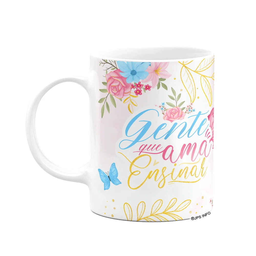 Caneca Floral Professor