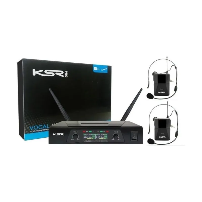 Microfone Sem Fio Ksr Kt02-h Head + Head (new)