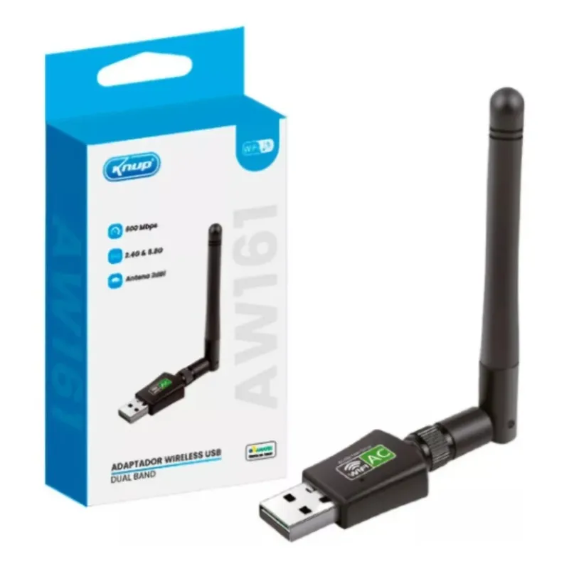Adaptador Wireless 600mbps 2.4/5.8g Dual Band Kp-aw161
