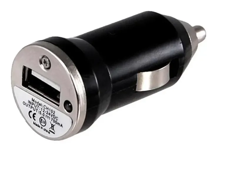 Carregador Veicular Mass, Com 1 Porta, Usb, 5v, Preto
