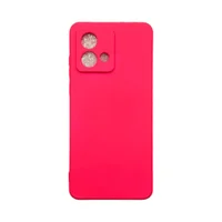 Capa Motorola G54 Silicone Aveludada Protege Câmera Colorida Capinha Anti Impacto Cor:rosa Shock