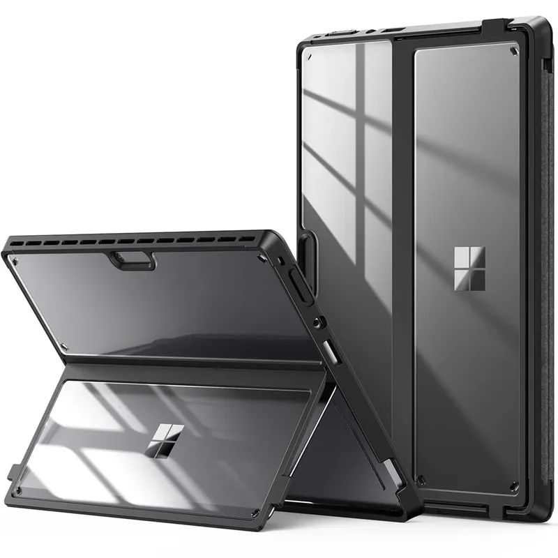 Capa Infiland Clear Premium Surface Pro 8 (13 Pol) 2021, Cor:preta