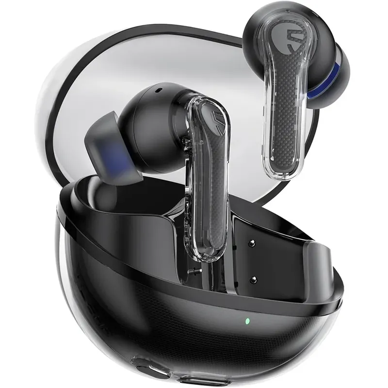 Fone De Ouvido Soundpeats Clear, Cancelamento De Ruído Ativo, Microfone Duplo Com Enc, Modo De Jogo