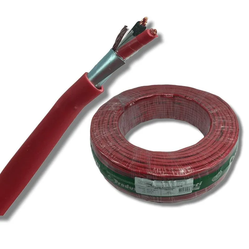 Cabo Alarme De Incendio 2x1,50mm Vm Rolo 100m - Condutti 1/5/10