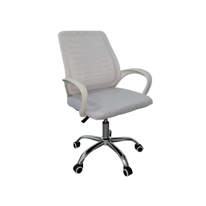 Cadeira De Escritório Oficial Webshop Esteirinha, Tela Mesh, Ergonômico, Branco